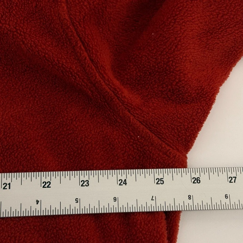 Columbia Jacket Men XL Fleece Jacket Full Zip Double Pocket Soft Rust and Gray